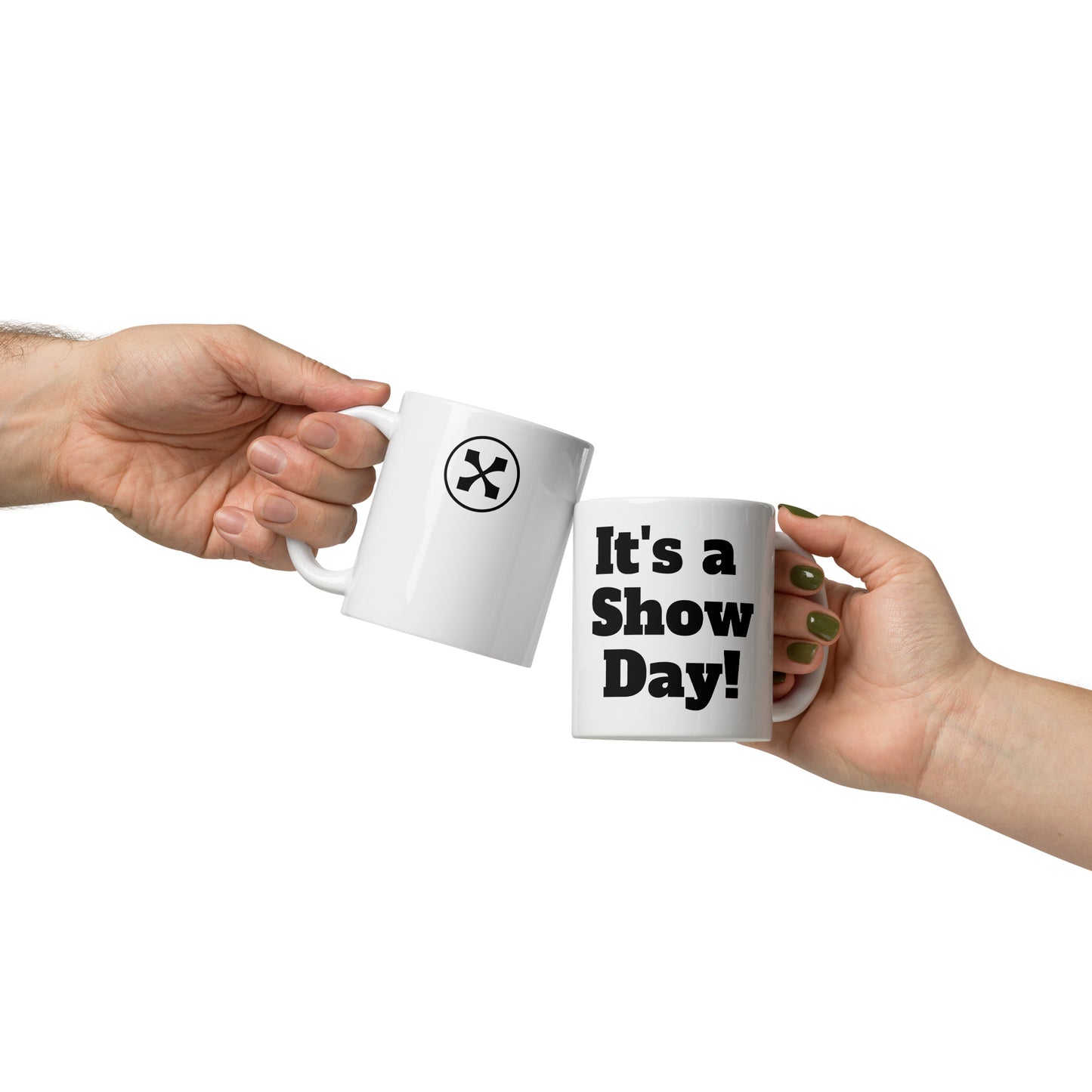 Show Day White Glossy Mug
